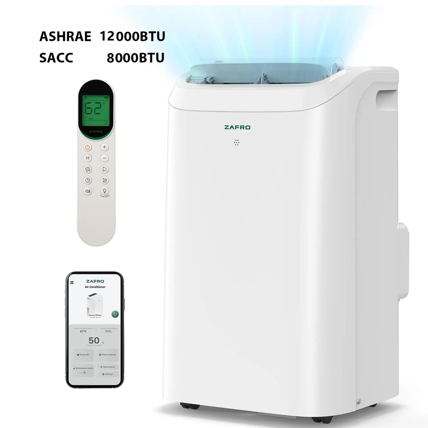 2026 Portable Air Conditioner - 4-IN-1 Quiet System with Cooling Fan