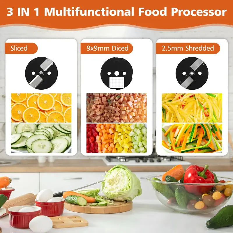 4-in-1 Electric Veggie Chopper Slicer