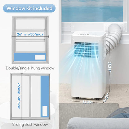 2026 Portable Air Conditioner - 4-IN-1 Quiet System with Cooling Fan